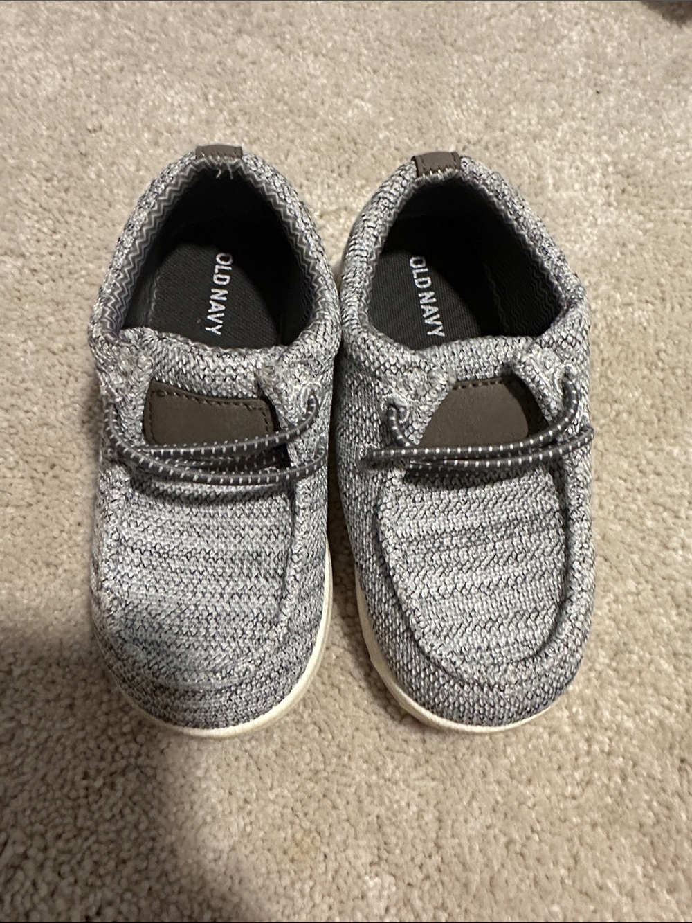 Old Navy Gray Knit Slip-On Sneakers for Kids